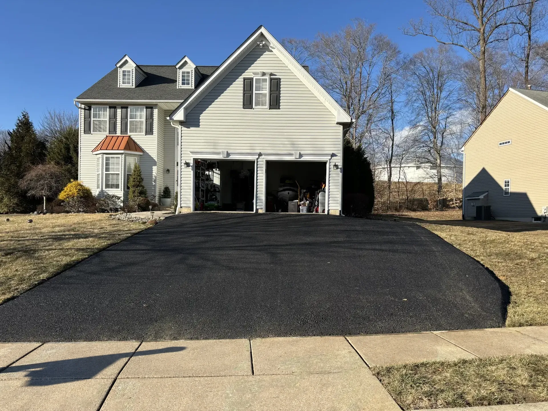 Residential driveway after paving by H&H