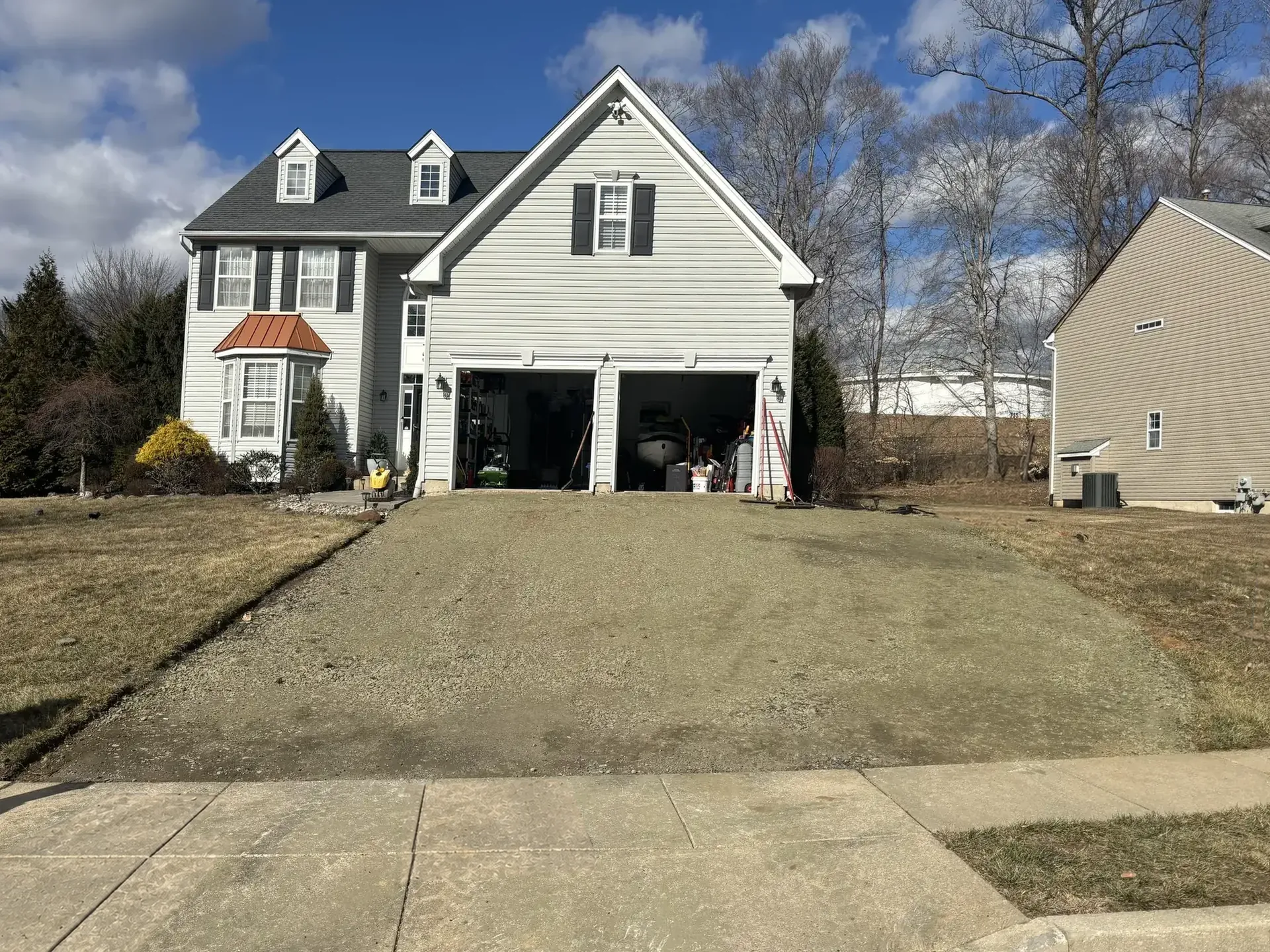 Residential driveway before paving